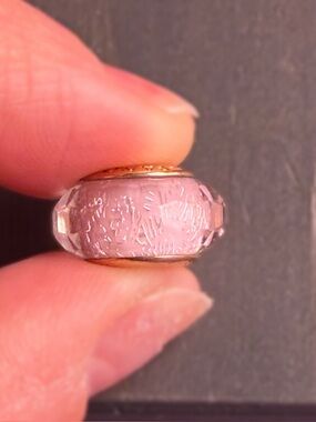Pandora Pink Fascinating Faceted Murano Glass Charm Retired